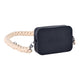 Compact Crossbody Bag + Bone Knot Nylon Strap