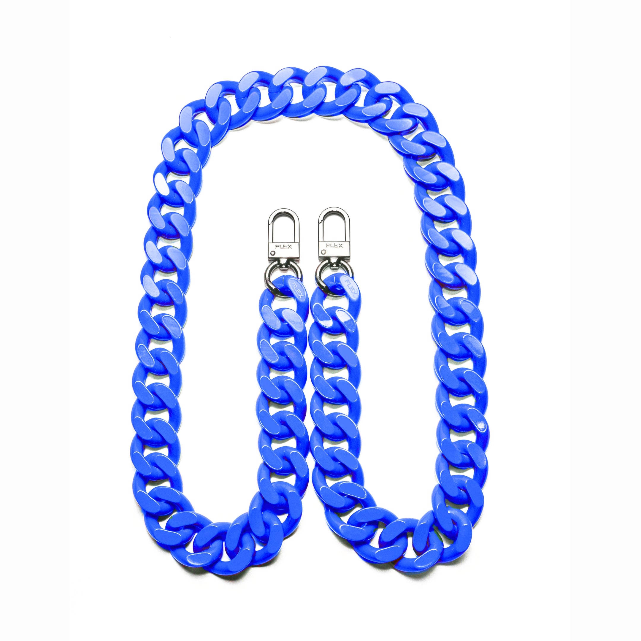Chains Lab Strpas Cuban Chain Strap - Blue – Flex Bags Studios