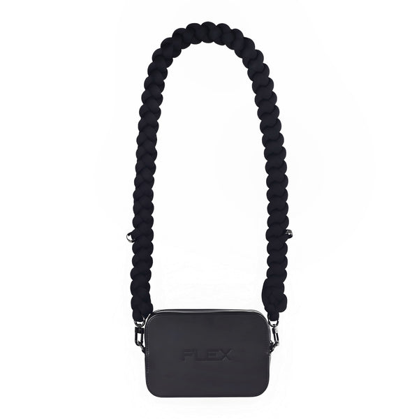 Compact Crossbody Bag x Black Knot Nylon Strap