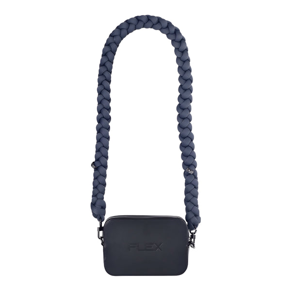 Compact Crossbody Bag x Grey Knot Nylon Strap