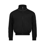 Studs Track Jacket - Black