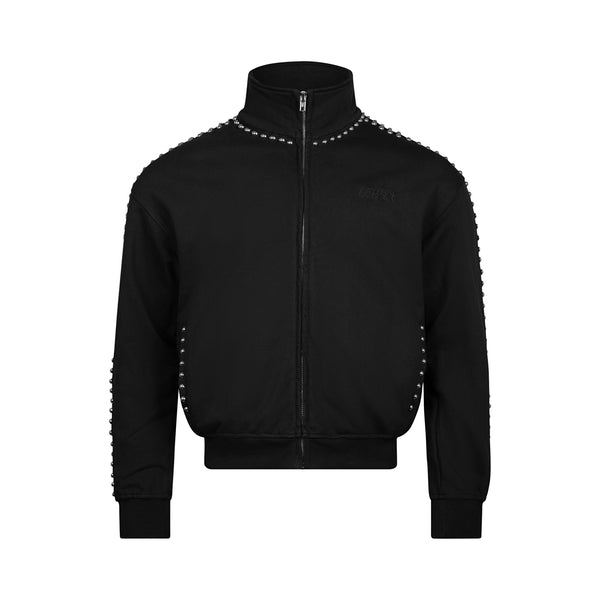 Studs Track Jacket - Black